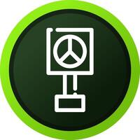 Peace Sign Creative Icon Design vector