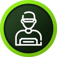 Worker Creative Icon Design vector