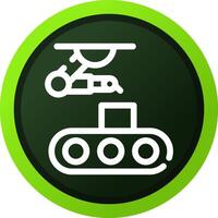 Conveyor Belt Creative Icon Design vector