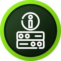 Server Info Creative Icon Design vector