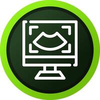 Ultrasound Creative Icon Design vector