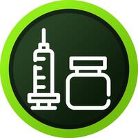 Vaccine Creative Icon Design vector