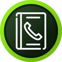 Phone Book Creative Icon Design vector