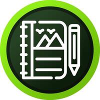 Sketchbook Creative Icon Design vector