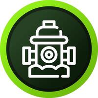 Fire Hydrant Creative Icon Design vector