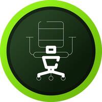 Office Chair Creative Icon Design vector