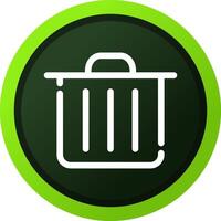 Trash Bin Creative Icon Design vector