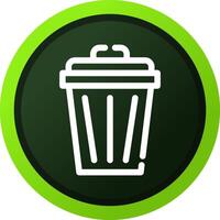 Trash Can Creative Icon Design vector