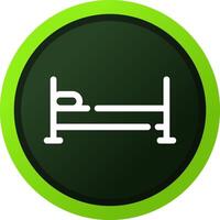 Single Bed Creative Icon Design vector