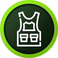 Bulletproof Vest Creative Icon Design vector