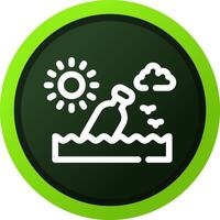 Message In A Bottle Creative Icon Design vector