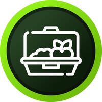 Lunch Box Creative Icon Design vector