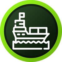 Ship Creative Icon Design vector