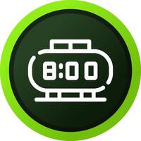 Digital Clock Creative Icon Design vector