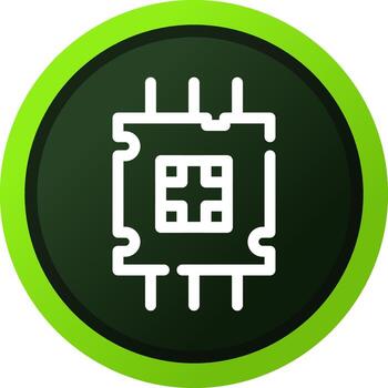 diseño de icono creativo del procesador vector