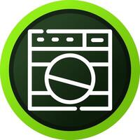 Washing Machine Creative Icon Design vector