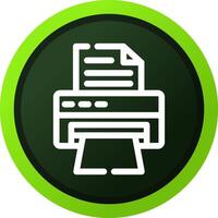 Printer Creative Icon Design vector