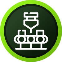 Conveyor Belt Creative Icon Design vector