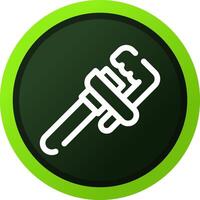 Pipe Wrench Creative Icon Design vector