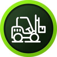 Forklift Creative Icon Design vector