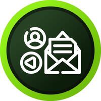 Mail Advertising Creative Icon Design vector