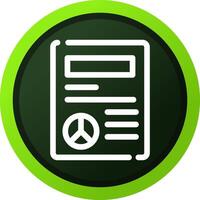 Peace Treaty Creative Icon Design vector