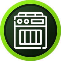 Amplifier Box Creative Icon Design vector