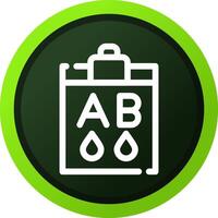 Blood Type Ab Creative Icon Design vector