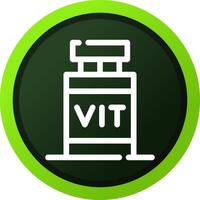 diseño de icono creativo de vitamina vector