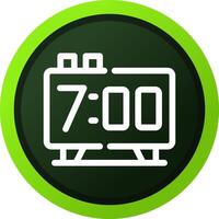 Alarm Clock Creative Icon Design vector