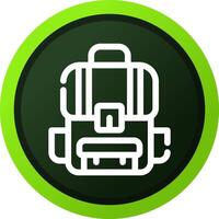 diseño de icono creativo de mochila vector