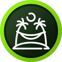 Hammock Creative Icon Design vector