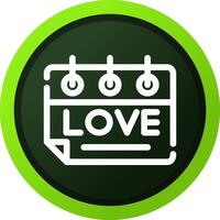 Love Calendar Creative Icon Design vector