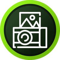 Instant Camera Creative Icon Design vector