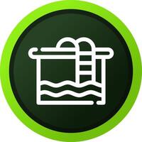 Swimming Pool Creative Icon Design vector