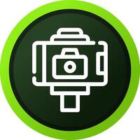 Selfie Stick Creative Icon Design vector