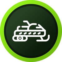 Snowmobile Creative Icon Design vector