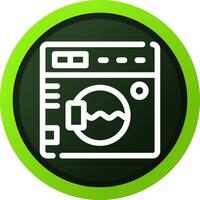 Washing Machine Creative Icon Design vector