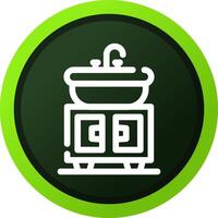 Washbasin Creative Icon Design vector