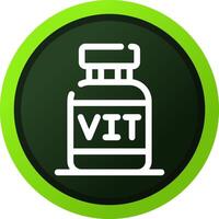 diseño de icono creativo de vitaminas vector