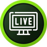 Live Streaming Creative Icon Design vector