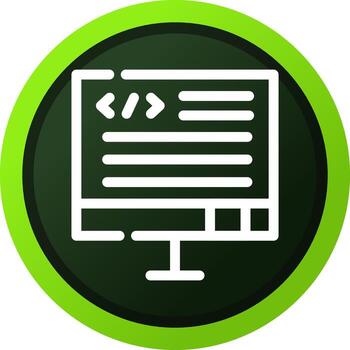 diseño de icono creativo de código vector