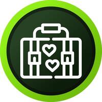 Suitcase Creative Icon Design vector