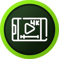 Video Streaming Creative Icon Design vector