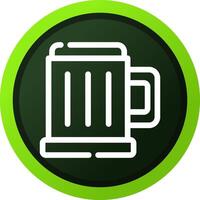 Pint Of Beer Creative Icon Design vector