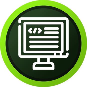 diseño de icono creativo de código vector