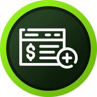 Bank Account Creative Icon Design vector