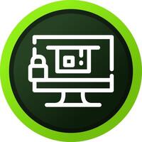 Blocked Creative Icon Design vector