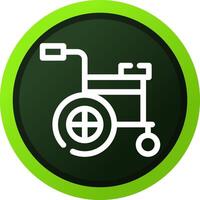 Wheelchair Creative Icon Design vector