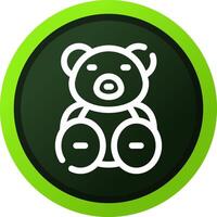 Teddy Bear Creative Icon Design vector
